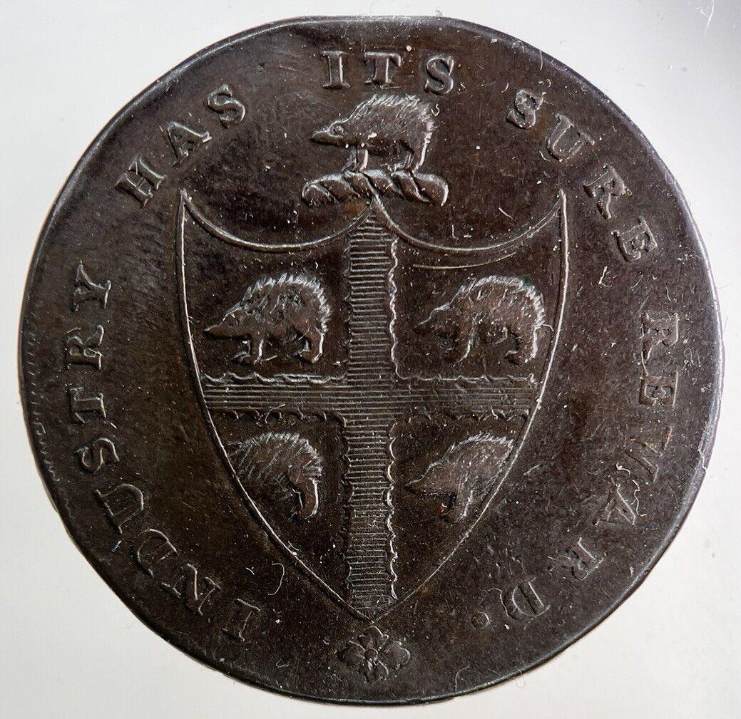 1793 Birmingham Half-Penny Coin | Fine Collectable Grade