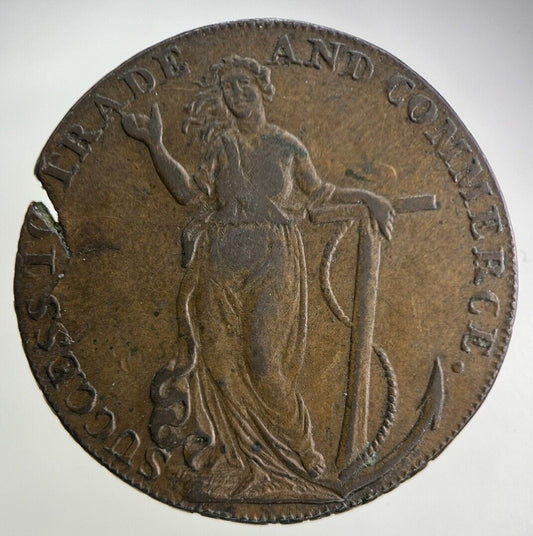 1794 Essex Braintree & Bocking Half-Penny Coin | Very High Grade