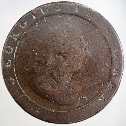 1797 George III 3rd Cartwheel One Penny Coin | Collectable Grade | a4662