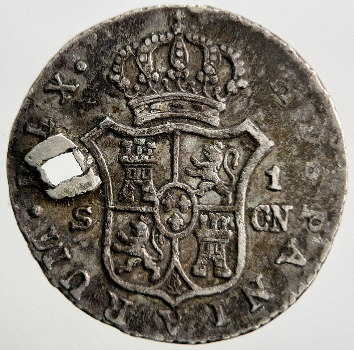 1796 1 One Real Spain Silver Coin | Fine Collectable Grade | a786