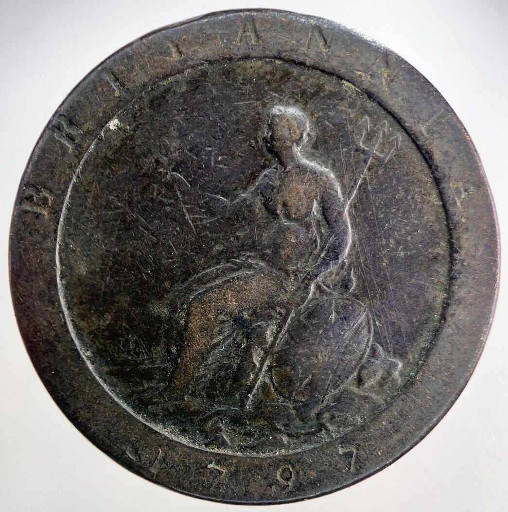 1797 George III 3rd Cartwheel One Penny Coin | Collectable Grade