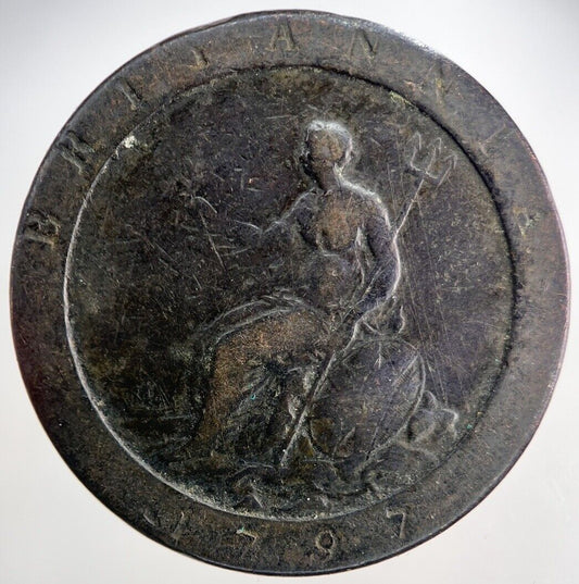 1797 George III 3rd Cartwheel One Penny Coin | Collectable Grade