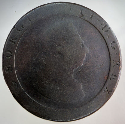 1797 George III 3rd Cartwheel One Penny Coin | Collectable Grade