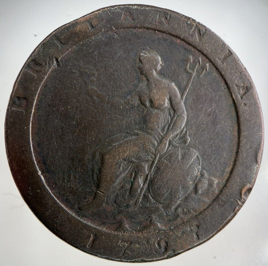 1797 George III 3rd Cartwheel One Penny Coin | Collectable Grade