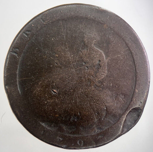 1797 George III 3rd Cartwheel One Penny Coin | Worn Grade | a3048
