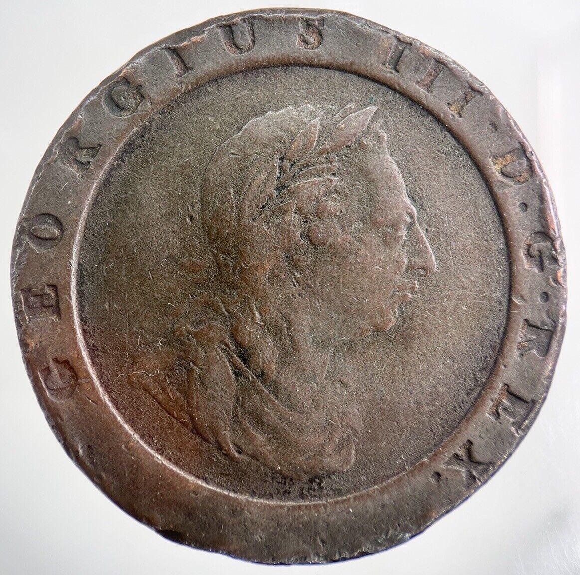 1797 George III 3rd Two-Pence Coin | Fine Collectable Grade | a100