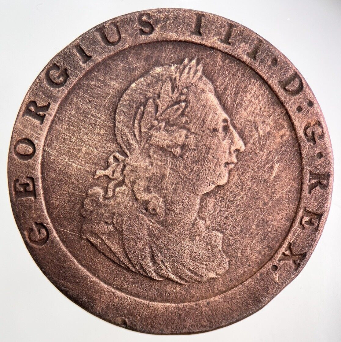 1797 George III 3rd Cartwheel One Penny Coin | Fine Collectable Grade