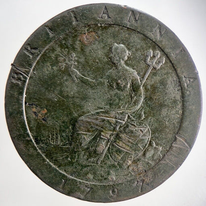 1797 George III 3rd Cartwheel One Penny Coin | Fine Collectable Grade | a6830