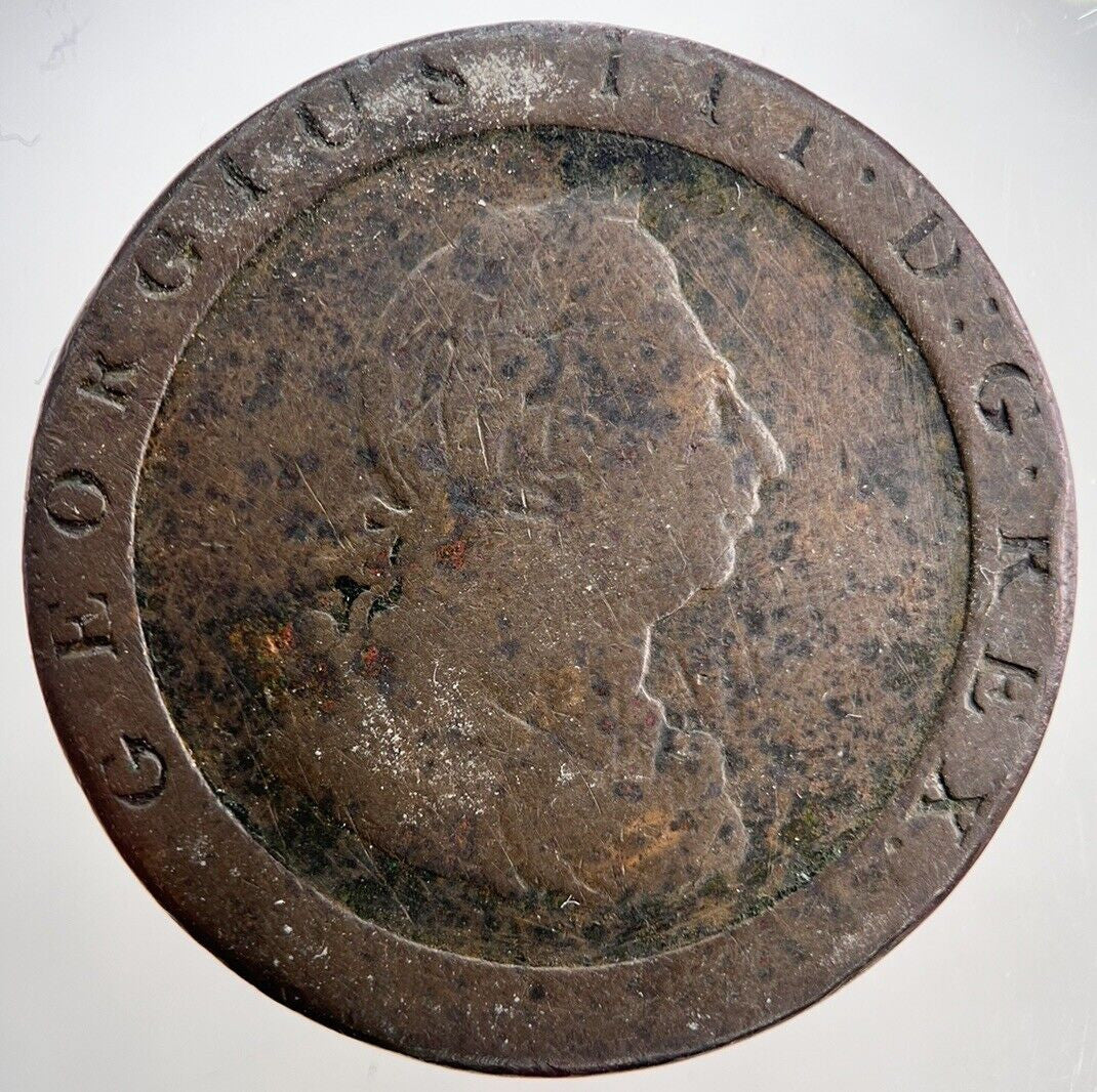 1797 George III 3rd Cartwheel Penny Coin | Collectable