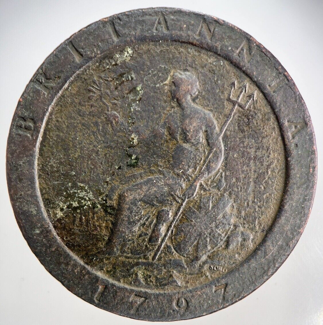 1797 George III 3rd Cartwheel One Penny Coin | Fine Collectable Grade | a2102