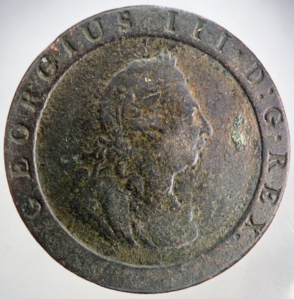 1797 George III 3rd Cartwheel One Penny Coin | Fine Collectable Grade | a2102