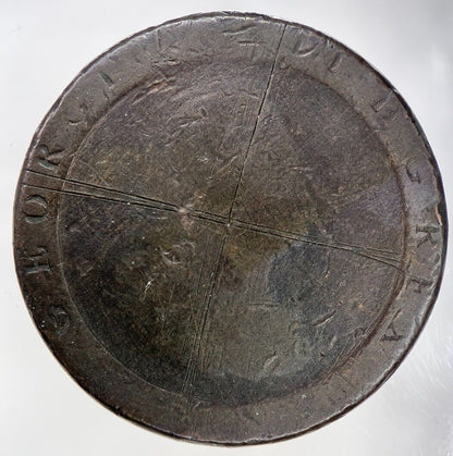 1797 George III 3rd Cartwheel One Penny Coin | Fair Grade