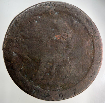 1797 George III 3rd Cartwheel One Penny Coin | Fair Grade