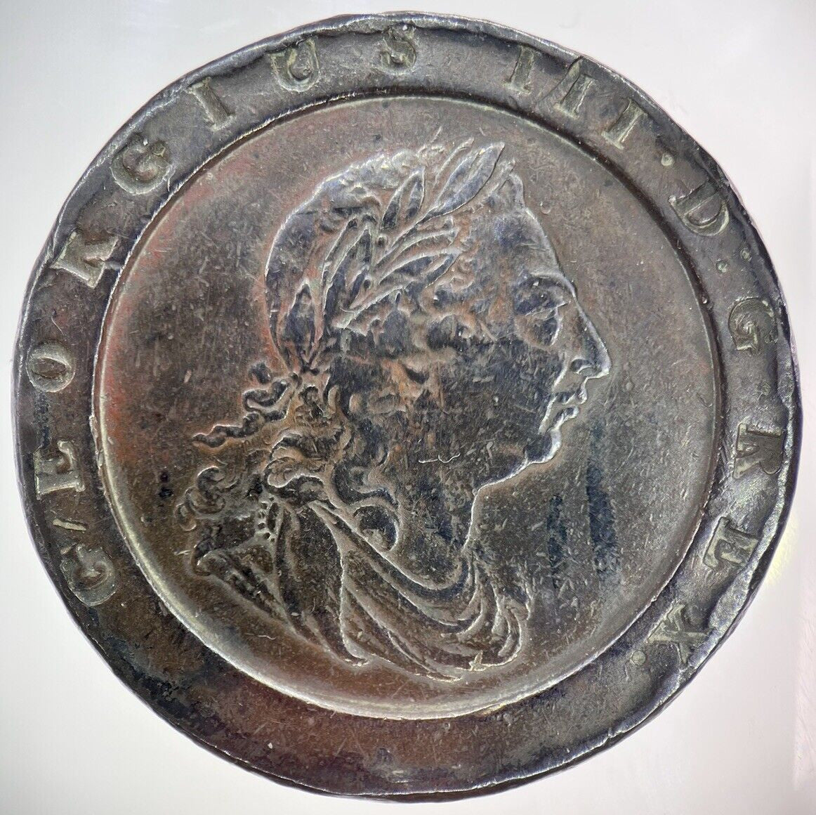 1797 George III 3rd Cartwheel Two-Pence Coin | Very High Grade