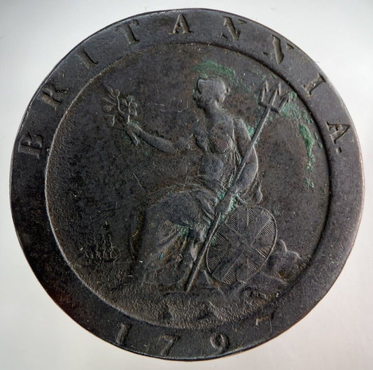1797 George III 3rd Cartwheel One Penny Coin | Fine Collectable Grade