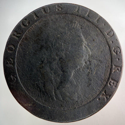 1797 George III 3rd Cartwheel One Penny Coin | Fine Collectable Grade