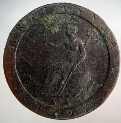 1797 George III 3rd Cartwheel One Penny Coin | Fine Collectable Grade