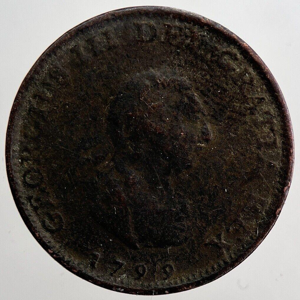 1799 George 3rd III Farthing Coin | Collectable Grade | a6017