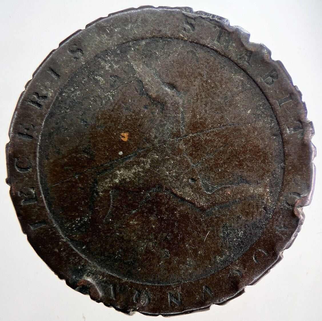 1798 Isle of Man Cartwheel Half-Penny Coin | Collectable Grade | a6201