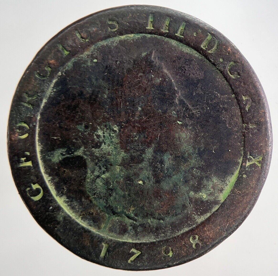 1798 Isle of Man Half-Penny Coin | Collectable Grade