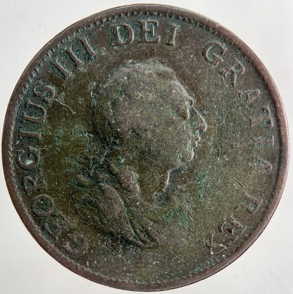 1799 George 3rd III Half-Penny Coin | Collectable Grade | a6493