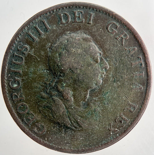 1799 George 3rd III Half-Penny Coin | Collectable Grade | a6493
