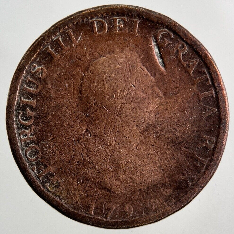 1799 George III 3rd Farthing Coin | Collectable Grade