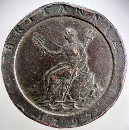 1797 George III Cartwheel Two-Pence Coin | Very High Grade | a141