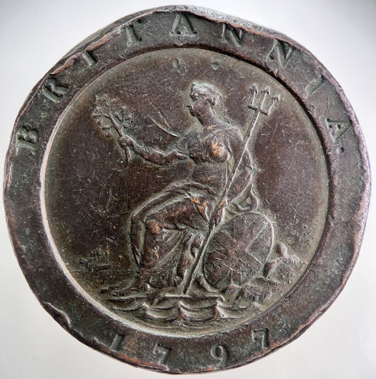 1797 George III Cartwheel Two-Pence Coin | Very High Grade | a141