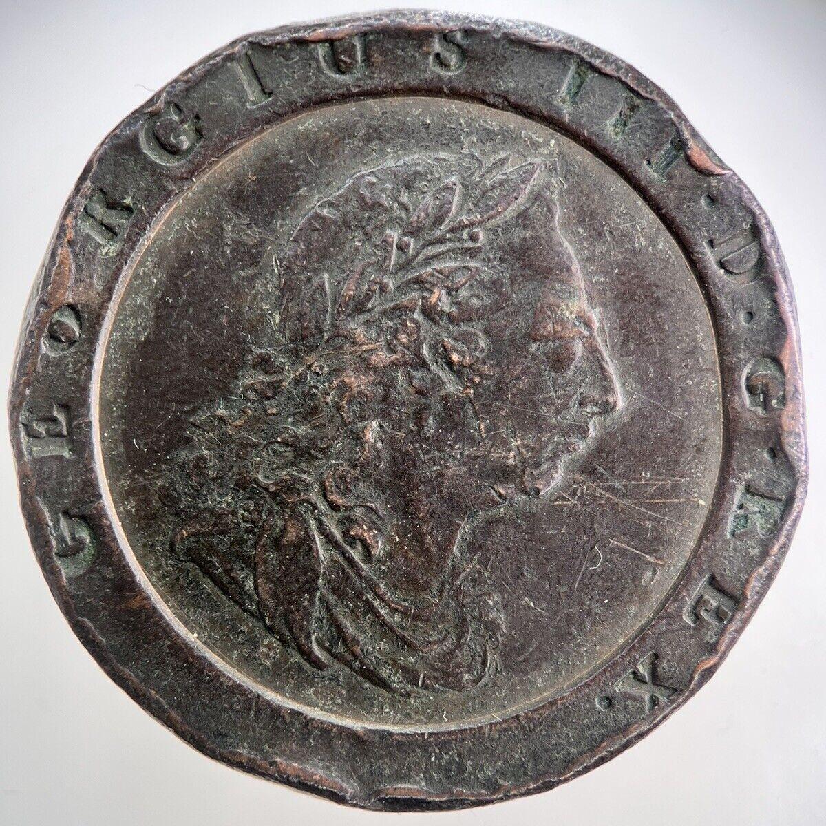 1797 George III Cartwheel Two-Pence Coin | Very High Grade | a141