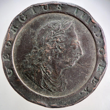 1797 George III Cartwheel Two-Pence Coin | Very High Grade | a141