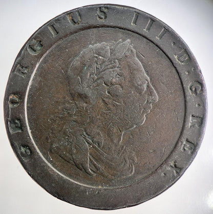 1797 George III Cartwheel Two-Pence Coin | Very High Grade | a2624