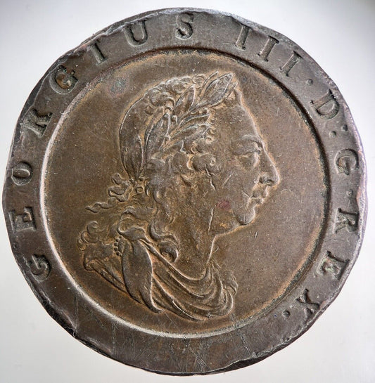 1797 George III Cartwheel Two-Pence Coin | Very High Grade | a3872