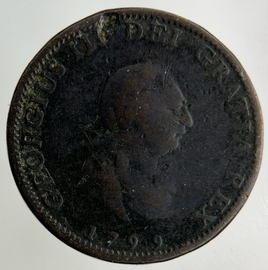 1799 George III 3rd Farthing Coin | Collectable Grade