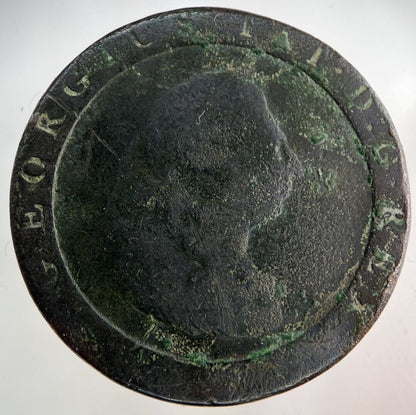 1797 Stamped George III 3rd Cartwheel One Penny Coin | Collectable Grade