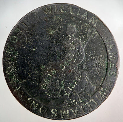 1797 Stamped George III 3rd Cartwheel One Penny Coin | Collectable Grade