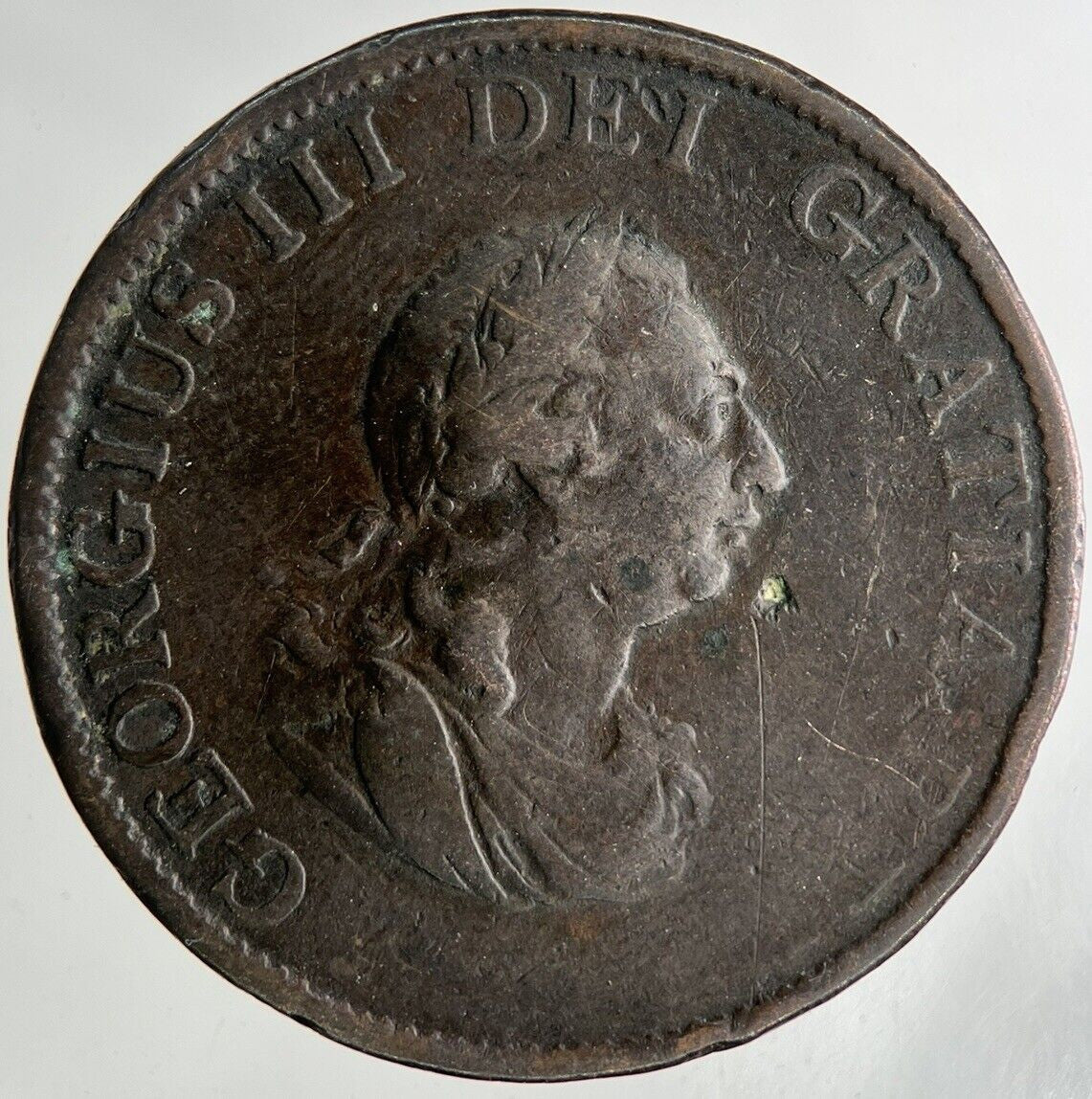 1799 George III 3rd Half-Penny Coin | Collectable Grade