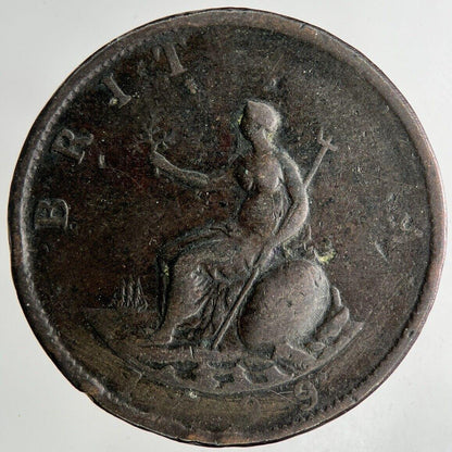 1799 George III 3rd Half-Penny Coin | Collectable Grade