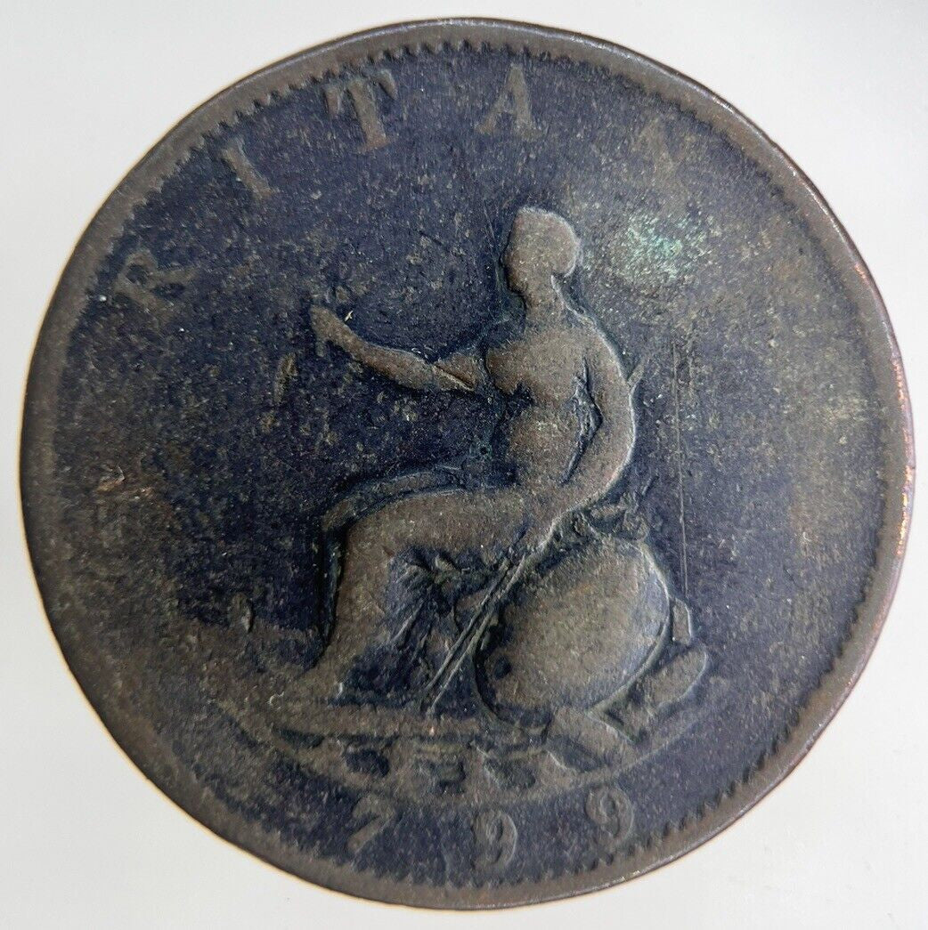 1799 George III 3rd Half-Penny Coin | Collectable Grade