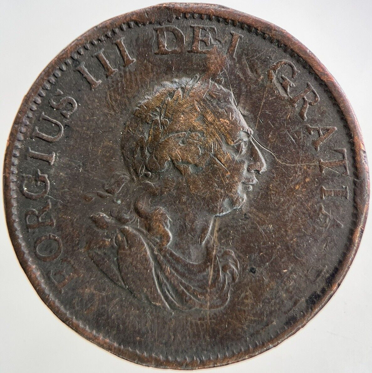 1799 George III 3rd Half-Penny Coin | Collectable Grade