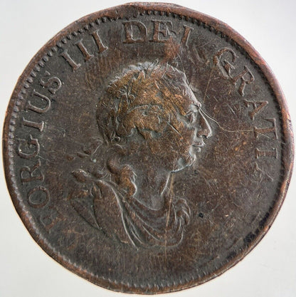 1799 George III 3rd Half-Penny Coin | Collectable Grade