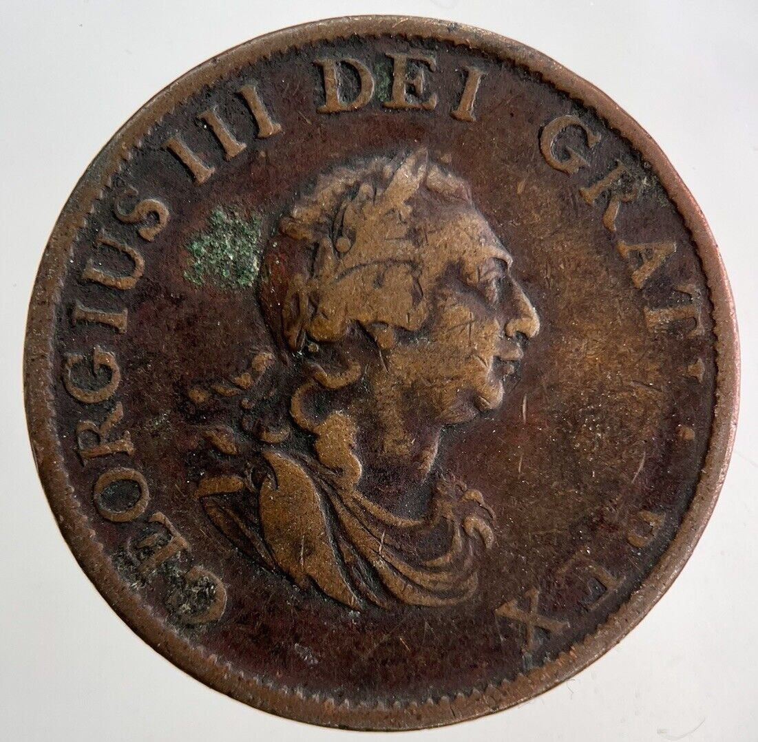 1799 George III 3rd Half-Penny Coin | Collectable Grade