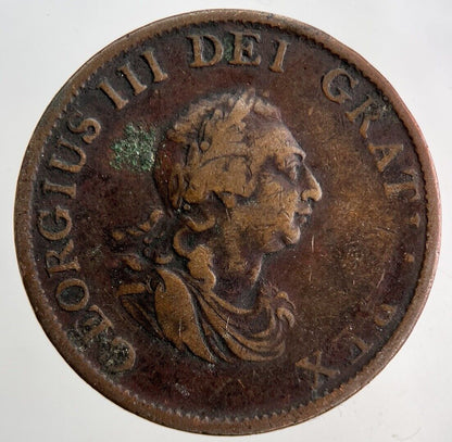 1799 George III 3rd Half-Penny Coin | Collectable Grade