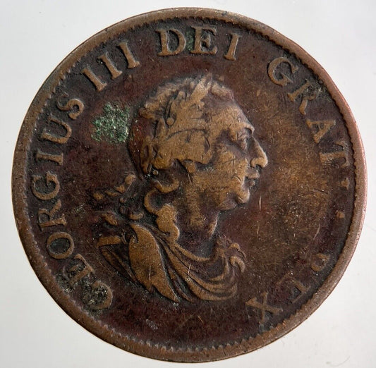 1799 George III 3rd Half-Penny Coin | Collectable Grade