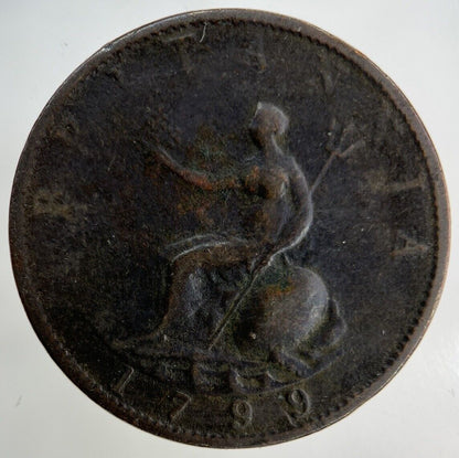 1799 George III 3rd Half-Penny Coin | Collectable Grade