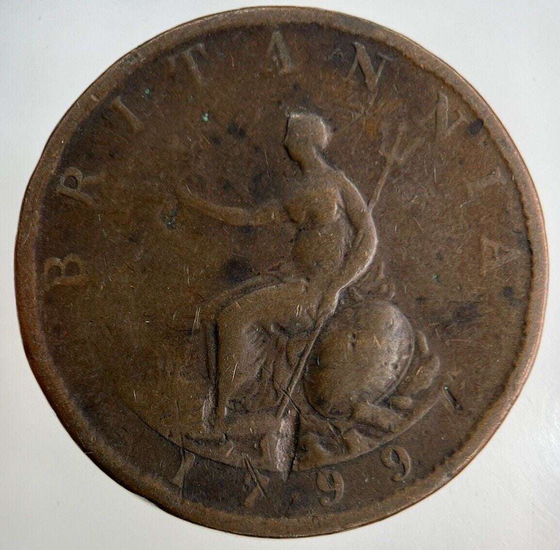 1799 George III 3rd Half-Penny Coin | Collectable Grade
