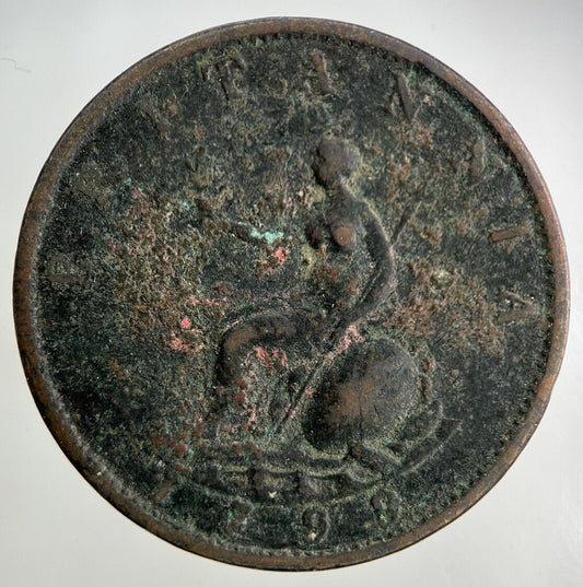 1799 George III 3rd Half-Penny Coin | Collectable Grade