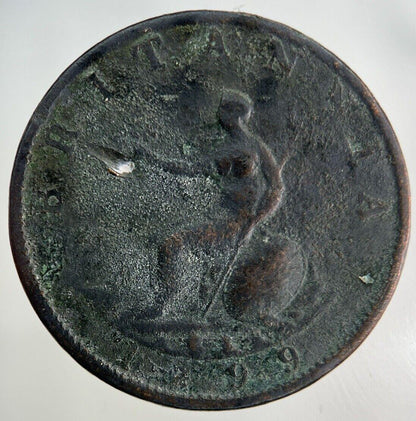 1799 George III 3rd Half-Penny Coin | Collectable Grade