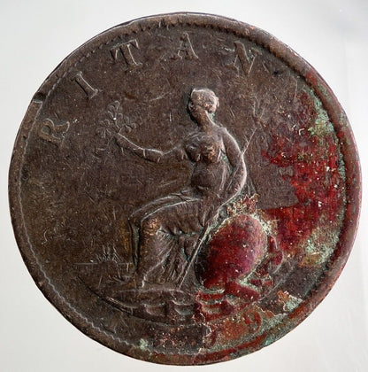 1799 George III 3rd Half-Penny Coin | Collectable Grade