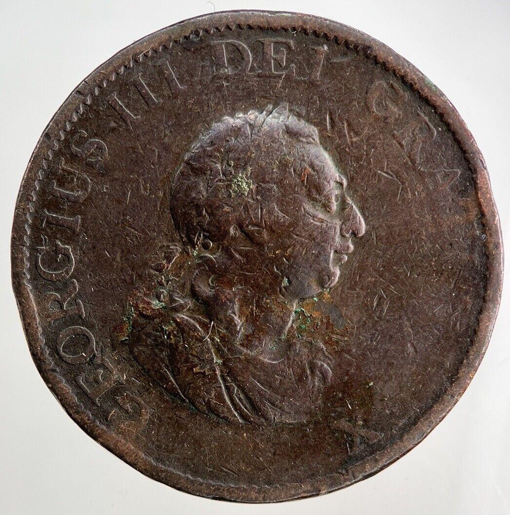 1799 George III 3rd Half-Penny Coin | Collectable Grade